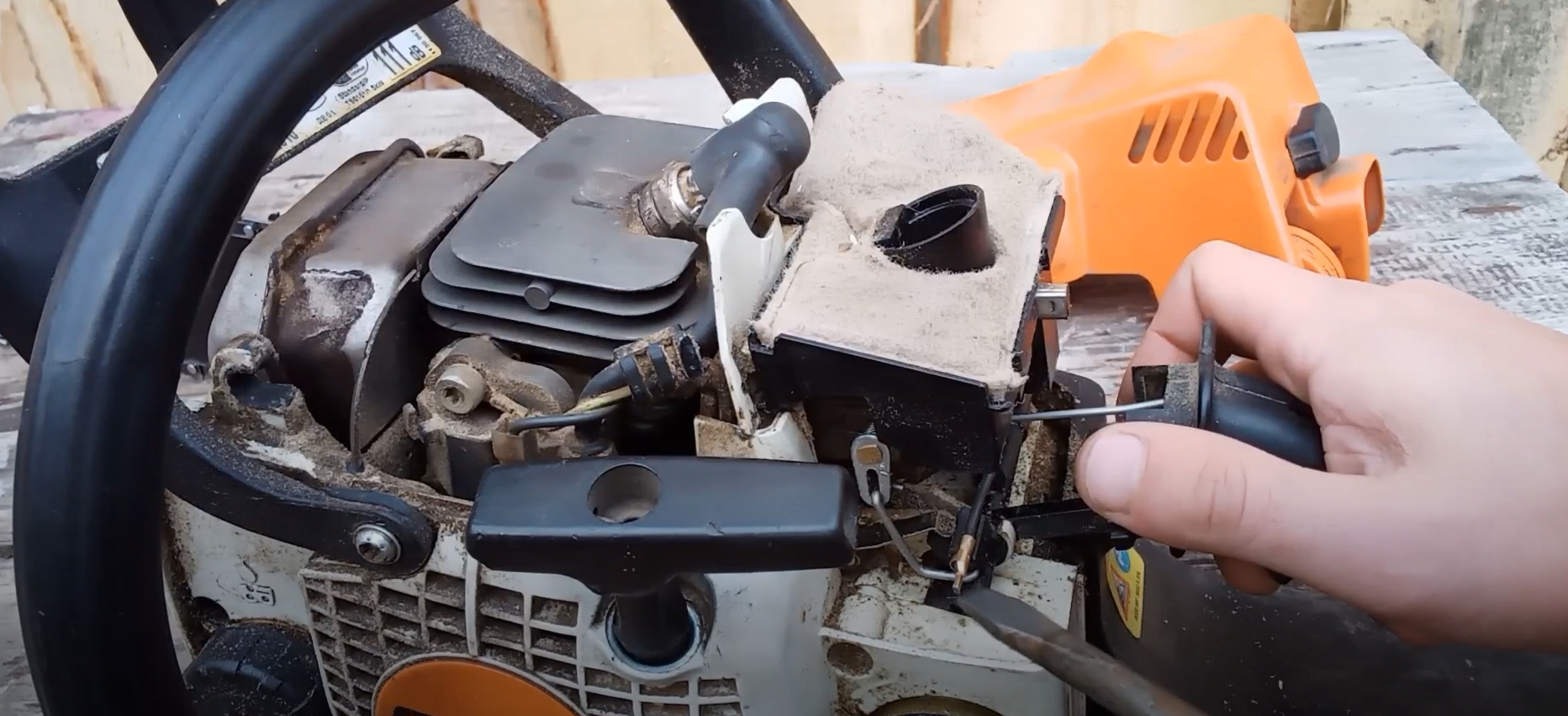 Ремонт безопилы которая не глушится